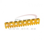 Juhtmemärgis CAB3, 4..6mm², B, ribas 20pcs, Legrand, kollane