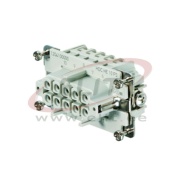 Insert HDC HE 10 FS, female, size 4, 10P 16A 500V, screw