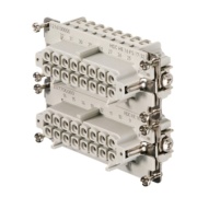 Insert HDC HE 16 FS 17-32, female, size 10, 16P 16A 500V, screw