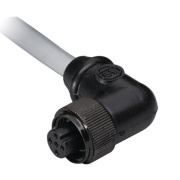 Drop Cordset KwikLink, DeviceNet patchcord, trunk end: male Micro, right angle, device end: female Micro, straight, 1m, PVC, Allen-Bradley, hall