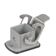 Base HDC 04A ALU, size 1, side-locking clamp on lower side, -40..125°C, IP65