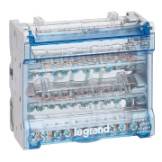 Hargnemisplokk, 4P 125A 500V, 4x (1x 10..35/6..25mm²| 3x 6..16mm² 7x 1.5..10mm²), 6M, Legrand