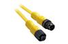 Sensor/Actuator Cable 889D, M12 4pin socket » M12 4pin plug, 4A 250V, -20..105°C, PUR, L5m, IP68, Allen-Bradley, yellow