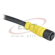 DC Micro Cordset Guardmaster 889D, M12 8pin socket » M12 8pin plug, 1.5A 30VAC/36VDC, -20..80°C, 5m PVC cable, IP65, NEMA4, Allen-Bradley