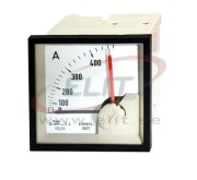 Ampermeeter BA27, bimetall, 240A 200/5A, cl.1, 15min, scale 90°, red pointer, ■72x72mm/ □68x68mm, IP40, Lumel