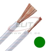 Juhe H05V-K, 0.5mm² 300/500V -40..70°C, 100m/pck, roheline