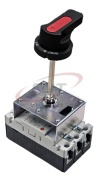 Pöördkäepide, komplekt, SGM6S/SM-125, must/punane,MaxGe