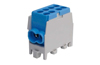Hargnemisklemm Al/Cu HLAK 25-1/2 M2, 2x 25/16mm²/ 2x 16/10mm², 130/100A 1000VAC/DC, 2.5/2Nm, TS35, Pollmann, sinine
