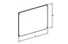 Moodulpaneel EUPM, blank, 600Wx200H, incl. accessories, ETA, hall