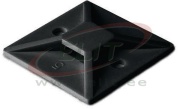 Self-Adhesive Cable Tie Mount MB 1919, 19x19mm, 80N, -40..85°C, Polyamide 6.6, UL94 V2, UV resistant, 100pcs/pck, black