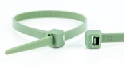 Cable Tie CHM, 100/2.5, 4kg, polypropylene, -35..85°C, chemicals resistant, UL94 HB, HF, SF, 100pcs/pck, green