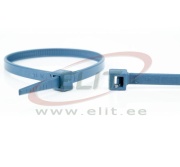 Detectable Cable Tie HACCP, 300/4.8, 17.8kg, PA6.6 (NDT), small metal parts, -40..85°C, HF, SF, food, pharmaceutical, chemical industry, 100pcs/pck, blue