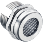 Drainage Element, M12x1.5, wrench 18, thread 10mm, mesh, -50..110°C, nickel-plated brass, ss A2, NBR, incl. O-ring, IP4x