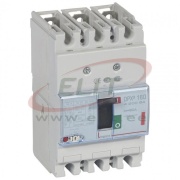 Moulded Case Circuit Breaker DPX³ 160, 80A 3x400VAC 36kA, short-circuit protection 0.8..1In, overload protection 10In, incl. screws/ cage clamps Al/Cu 70/95mm², panel mount, Legrand