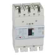 Moulded Case Circuit Breaker DPX³ 250, 250A 3x 415VAC 25kA, short-circuit protection 0.8..1In, overload protection 5..10In, incl. screws/ bar clamps/ lugs screws, panel mount