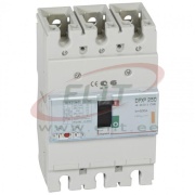 Moulded Case Circuit Breaker DPX³ 250, 200A 3x 415VAC 25kA, short-circuit protection 0.8..1In, overload protection 5..10In, incl. screws/ bar clamps/ lugs screws, panel mount