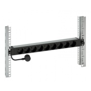 Power Distribution Unit 19in, 1U 9x2P+E 3G1.5 2.5m, black