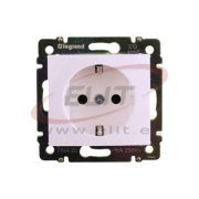 FM Socket Valena, mech.| 2P+E Schuko, 10/16A 250VAC, 2.5mm² screw clamp, white