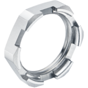 Drainage Locknut, M12x1.5, wrench 15, thread 4.5mm, -50..200°C, nickel-plated brass, Agro