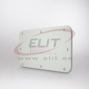 Cable Entry Plate ECIF, 210x110| perforated, incl. mounting accessories, grey