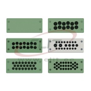 Multigate ECRM, 16x ø3..6.5, 4x 5..9.2, 8..12.5mm, -40..80°C, glass fibre reinforced PA, butyl rubber, chloroprene, polyurethane, UL94, incl. mounting accessories, IP65, UL12/13/4X
