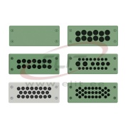 Multigate ECRM, 23x ø4..8.5mm, -40..80°C, glass fibre reinforced PA, butyl rubber, chloroprene, polyurethane, UL94, incl. mounting accessories, IP65, UL12/13/4X, ETA