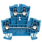 Feed-through Terminal WDK 2.5 BL, 2-tier, 2.5mm² 24A 400V, blue