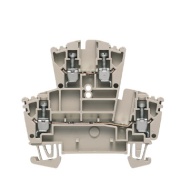 Feed-through Terminal WDK 2.5, 2-tier, 2.5mm² 24A 400V, beige