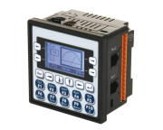 Integrated HMI, PLC w. I/O XLe, 2.2-in. monochrome, CsCAN, 12DI (4HSC), 6RO, 4AI (10bit, V/mA), sv 24VDC, IP65