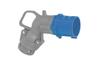 Plug Hypra, 1P+N+E 16A 250VAC, angeled, plastic, IP44