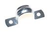 Pipe Clamp BS-M, D25mm, 2 fix points, zinced-pated steel, 100pcs/pck