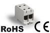 1914127 « Tapping Terminal Block Al/Cu UK150/2A, 1P (4holes) 35-150mm² 580/640A 1000VAC/ 1500VDC, Hex6 14Nm 25..50mm²/ 35Nm 70..150mm², TS35/ panel mount, MaxPro, grey