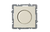 Dimmer Touran, mech.| ill., 1000W, fuse, flush mount, beige