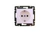 FM Socket Valena, mech.| 2P+E Schuko, 10/16A 250VAC, 2.5mm² screw clamp, white