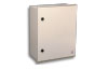Enclosure BRES, 400Wx400Hx200D, opaque door| opening 180°, -50..80°C, fiberglass reinforced polyester (PRFV), UV resistance, IP66 IK10, grey