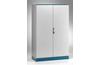 Cabinet E MOX, 1600Wx2000Hx400D, monobloc, double door, rear panel, mounting plate, 4point locking w. ø3mm double bar locking system, cable entry bottom plates, seal, C3M| epoxy resin layer, IP55 IK10, NEMA12, ocean blue, grey