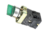 Selector Switch XB2, LED 240VAC, ø22.5mm, 1-0-2, 1NO, 1NC 10A 250VAC, green long handle, IP40